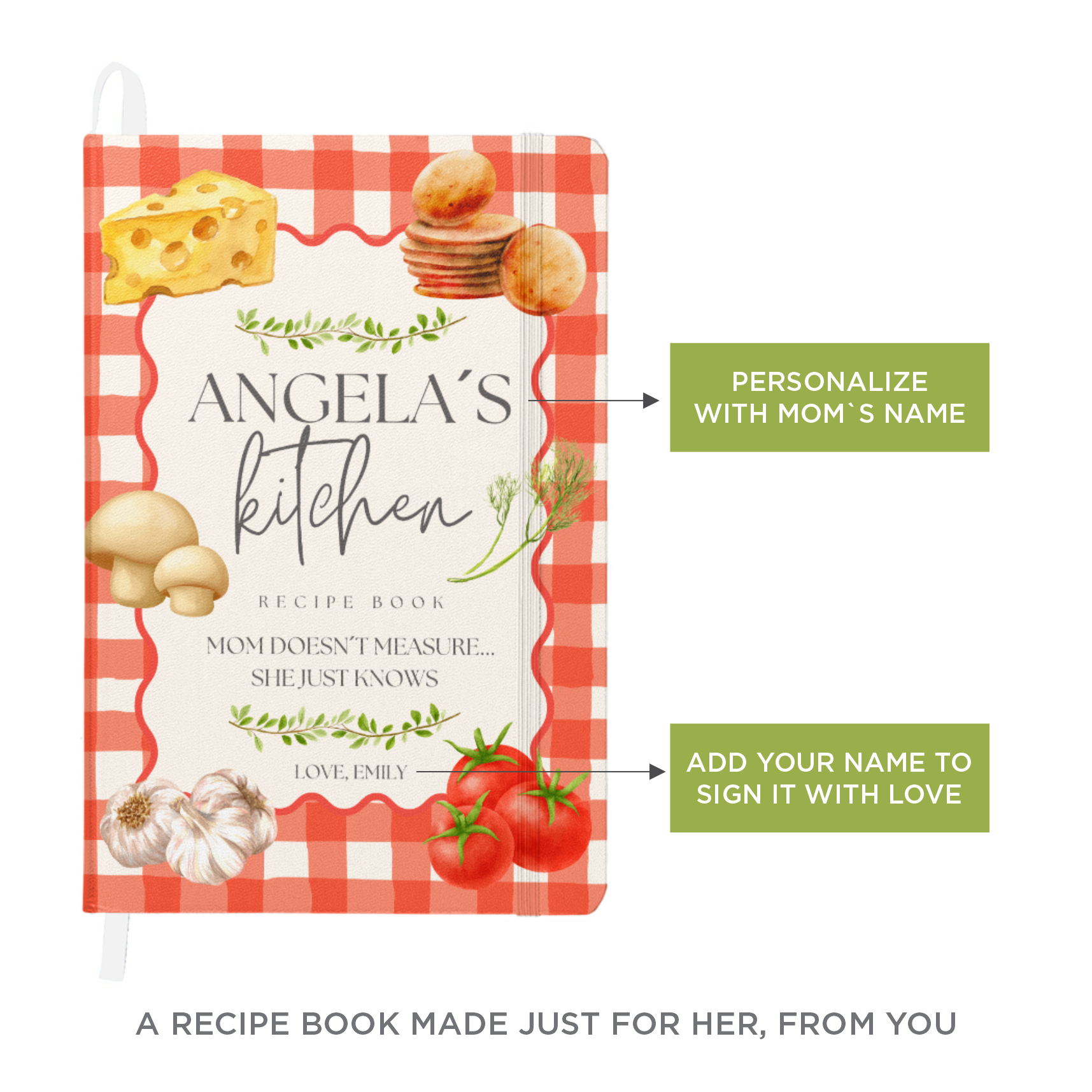 Personalized Recipe Book for Mom