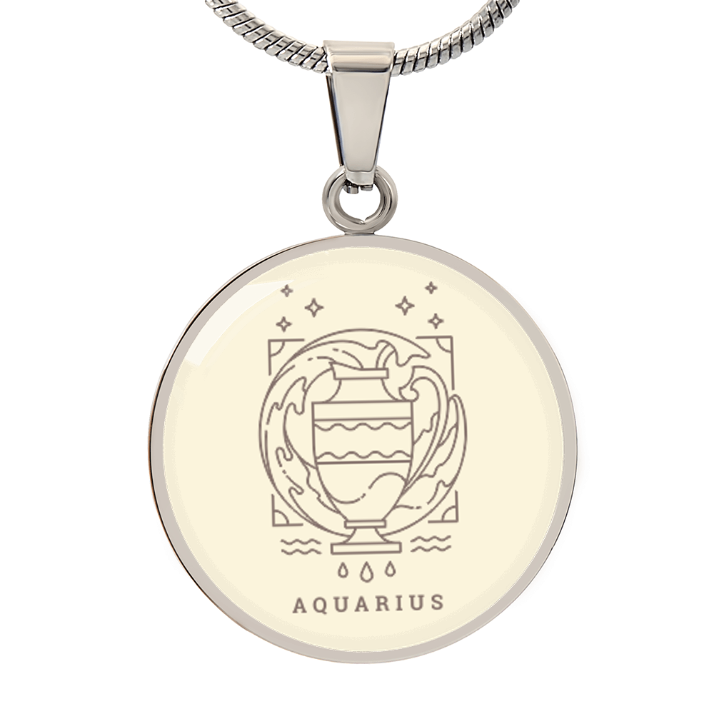 Zodiac Aquarius necklace