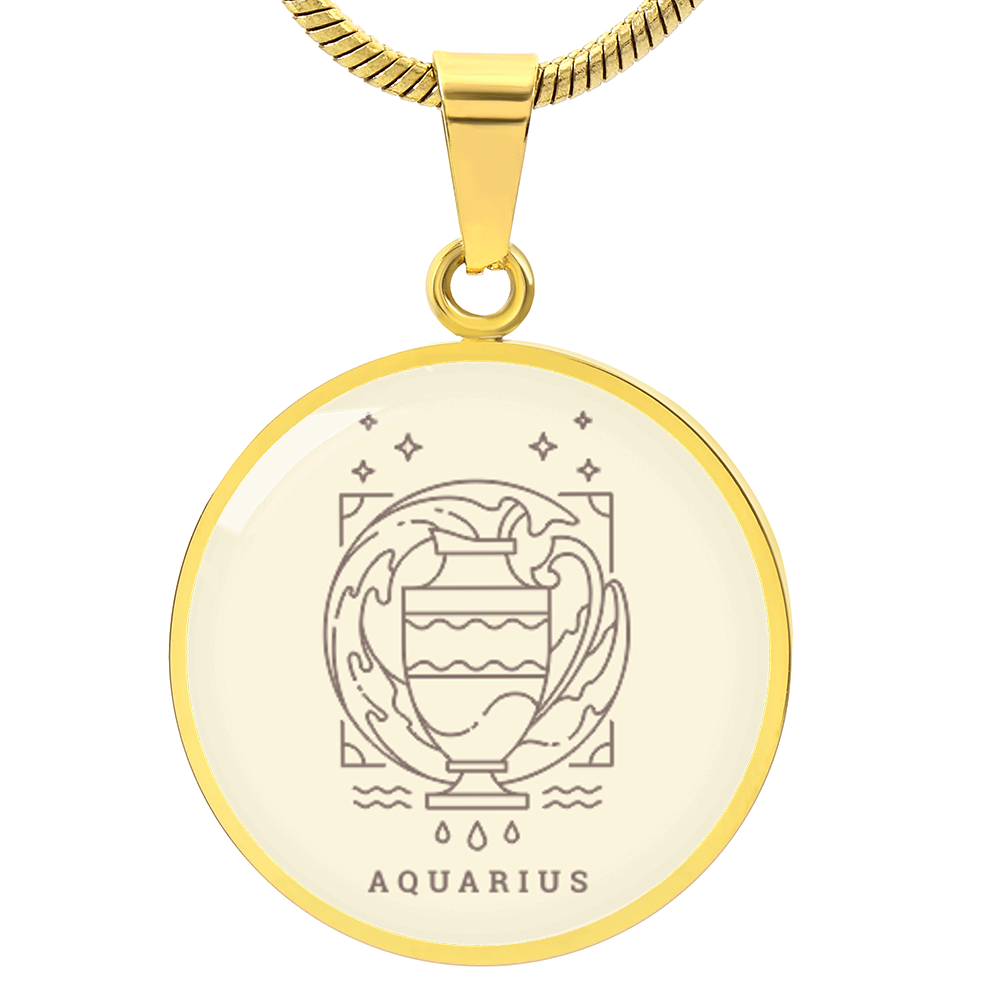 Zodiac Aquarius necklace