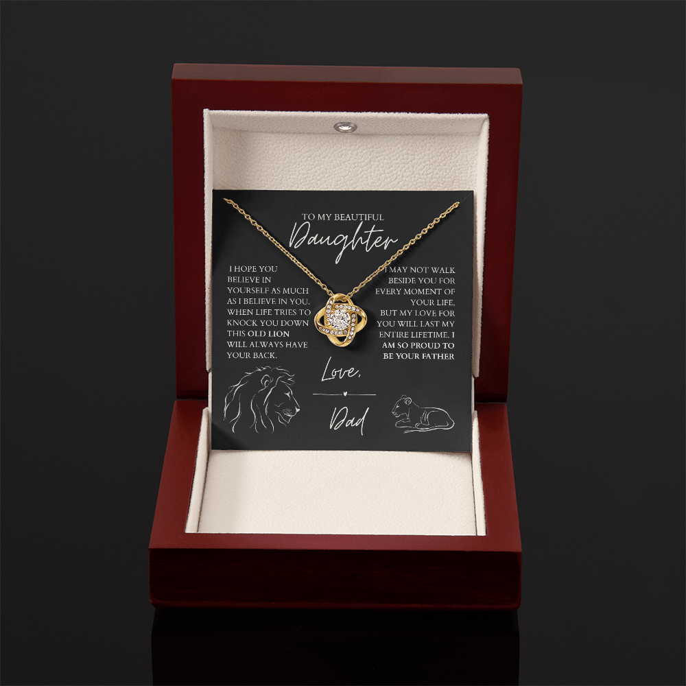 To My Daughter - Zirconia Stone Necklace