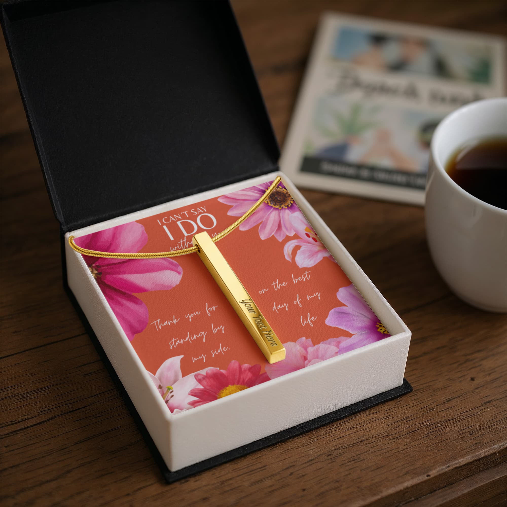 Personalized Bridesmaid 4-Sided Bar Necklace 02