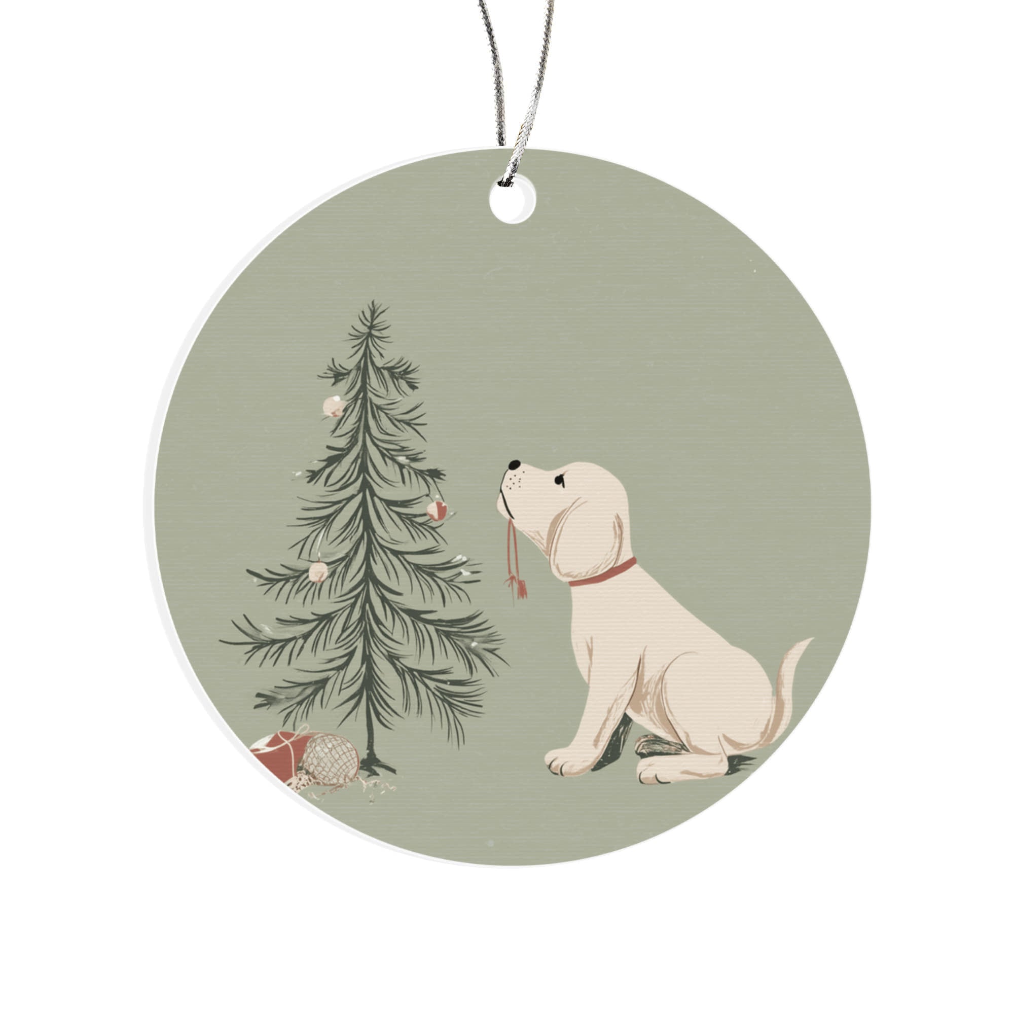 Christmas Puppy Ornament