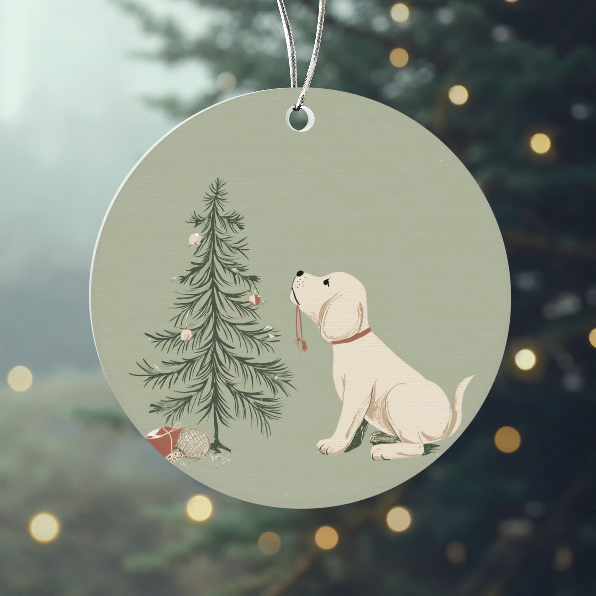 Christmas Puppy Ornament