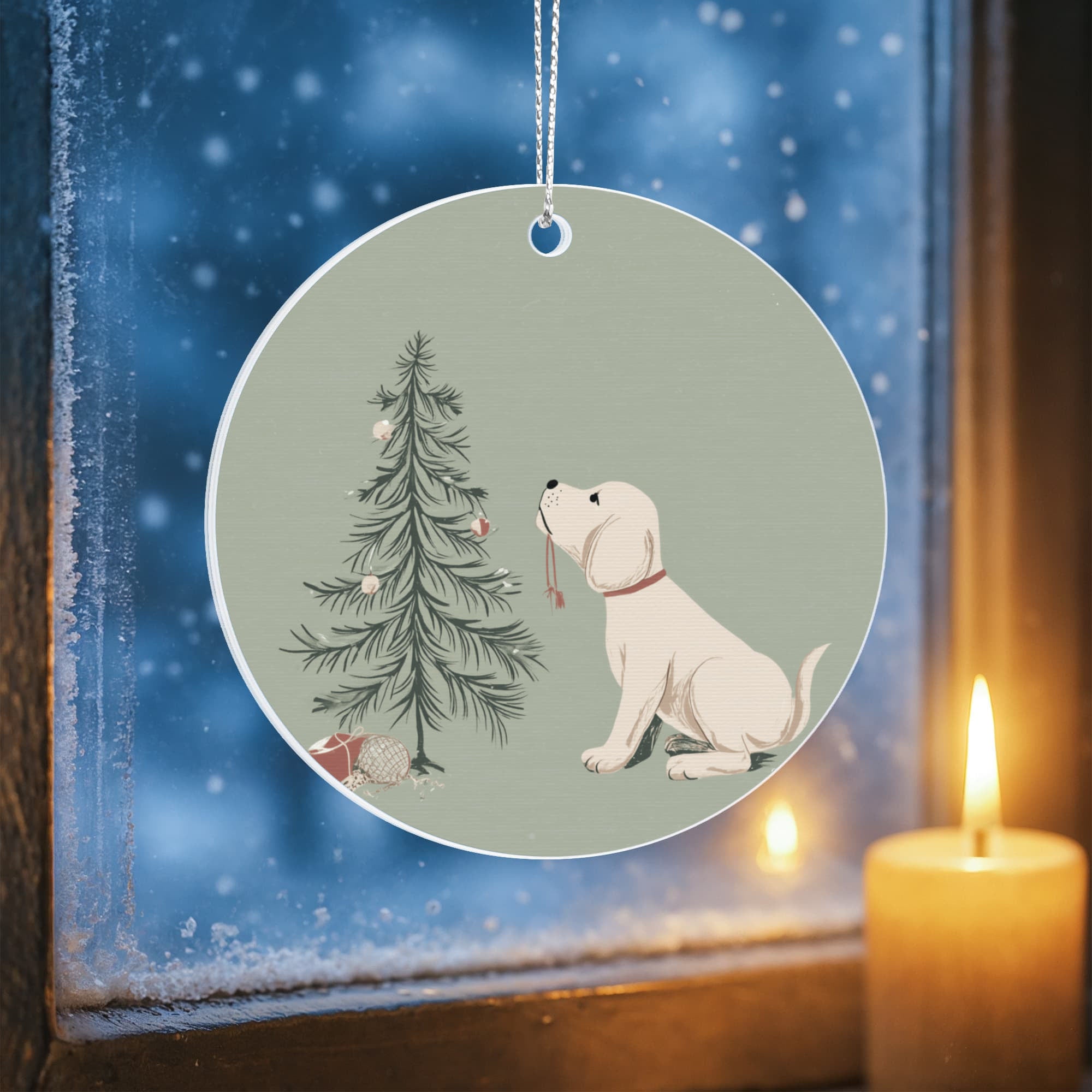 Christmas Puppy Ornament