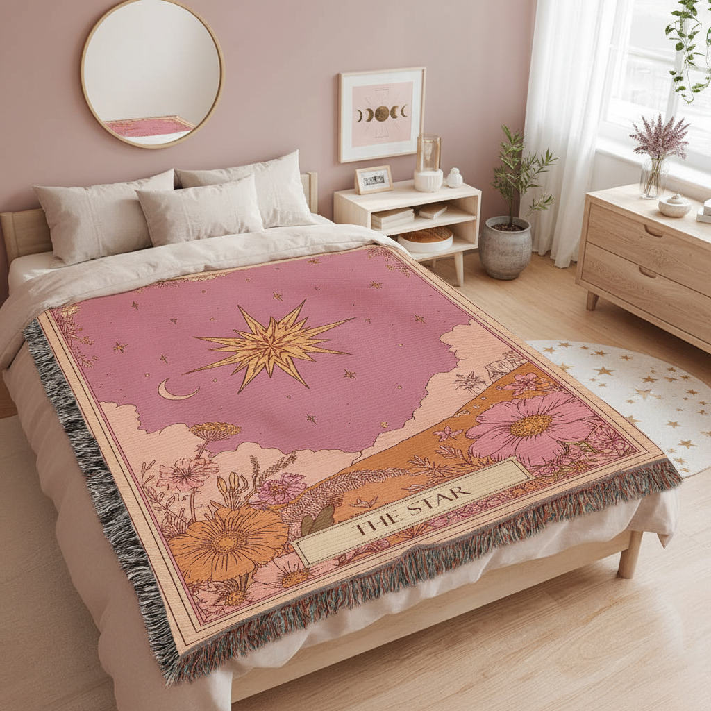 The Star Tarot Heirloom Woven Blanket
