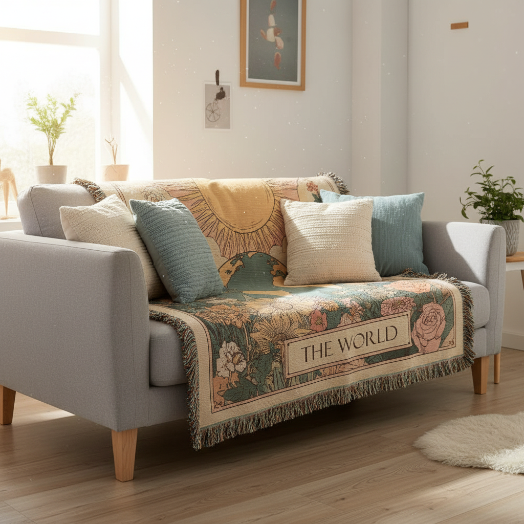The World Tarot Heirloom Woven Blanket