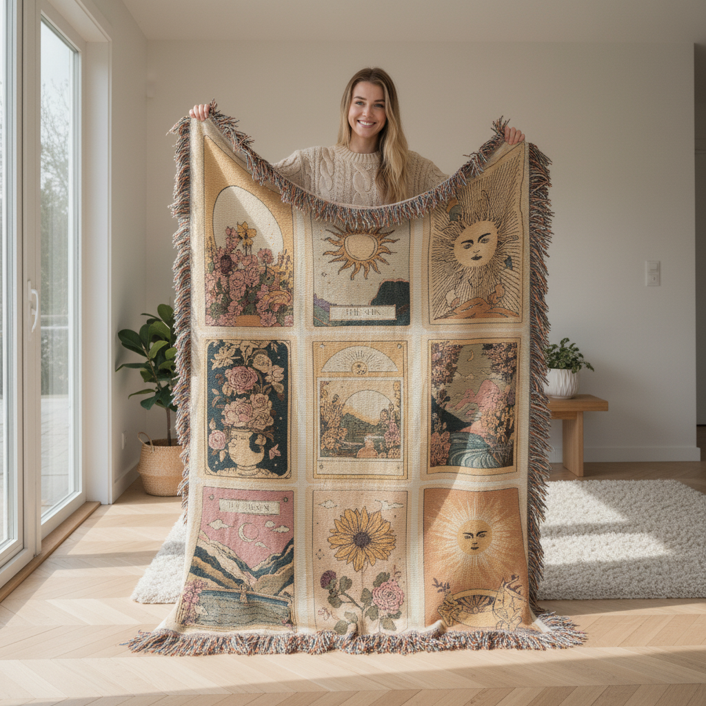 The Tarot Collection Woven Blanket