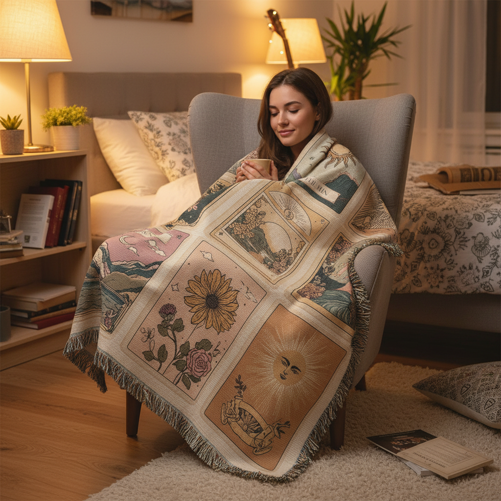 The Tarot Collection Woven Blanket