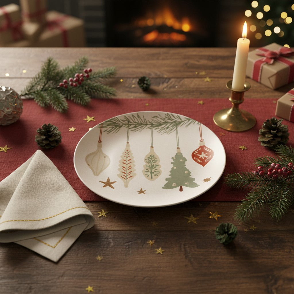 Christmas Ornaments Plate