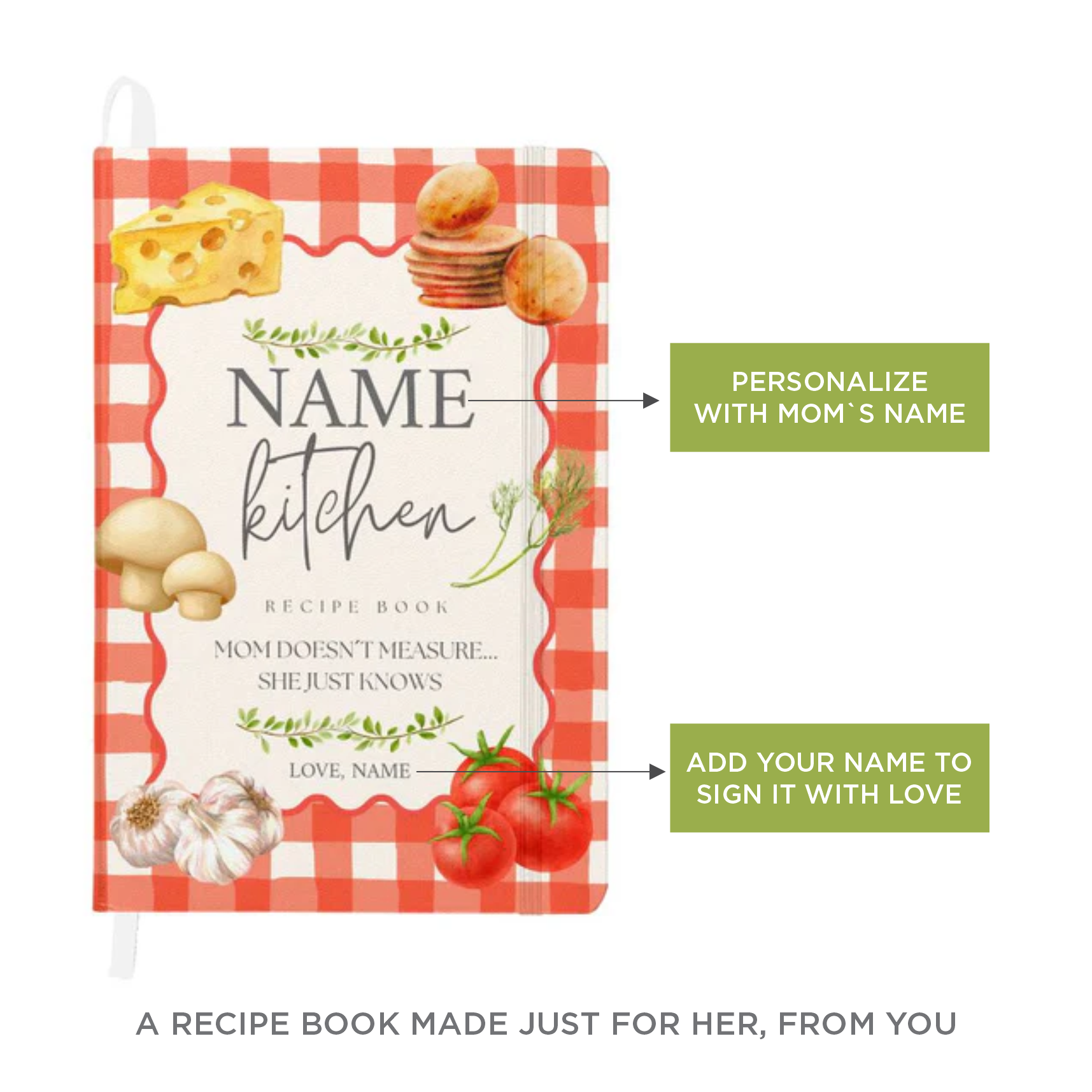 Personalized Recipe Book for Mom