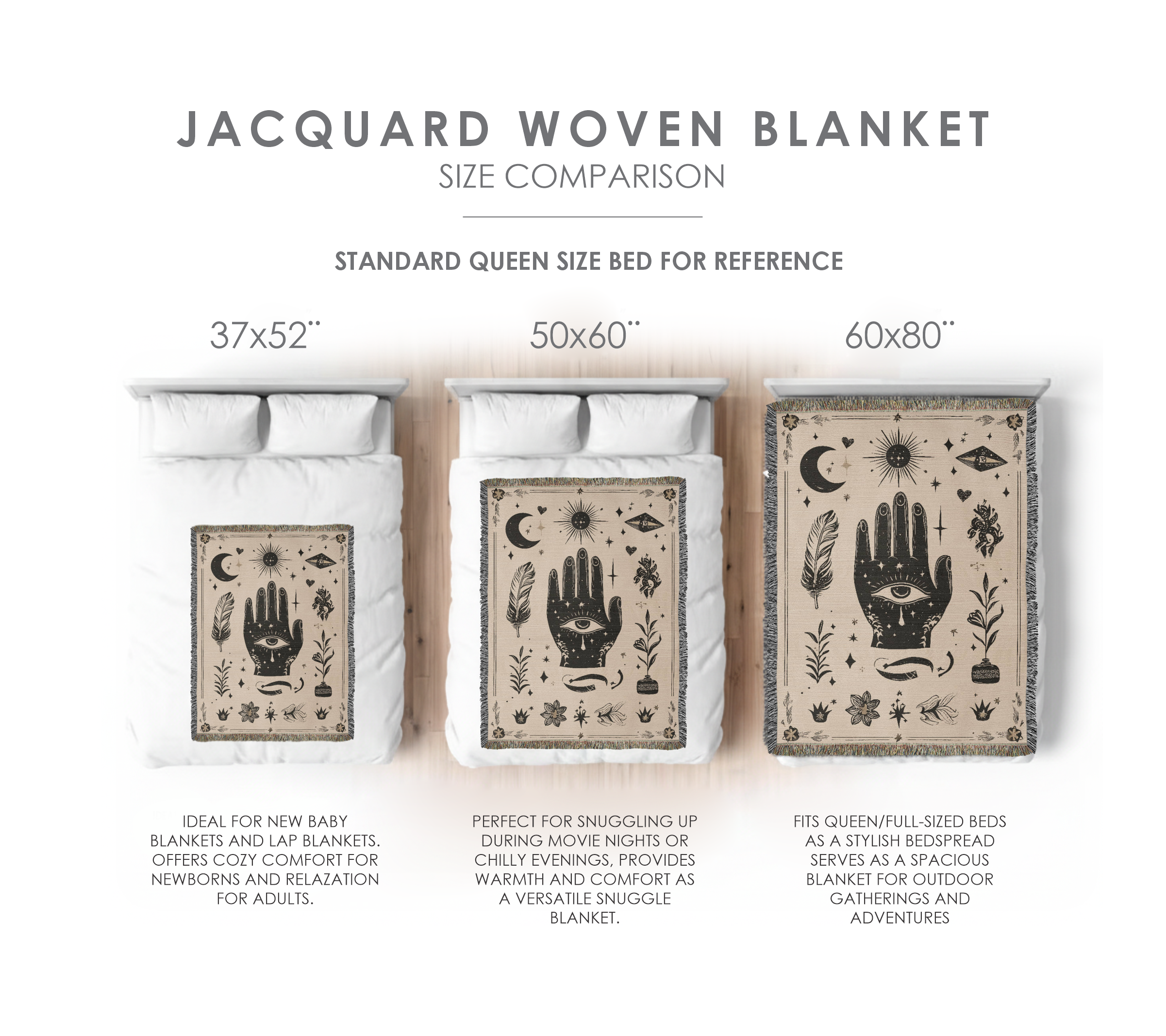 The Mystic Hand Hairloom Woven Blanket