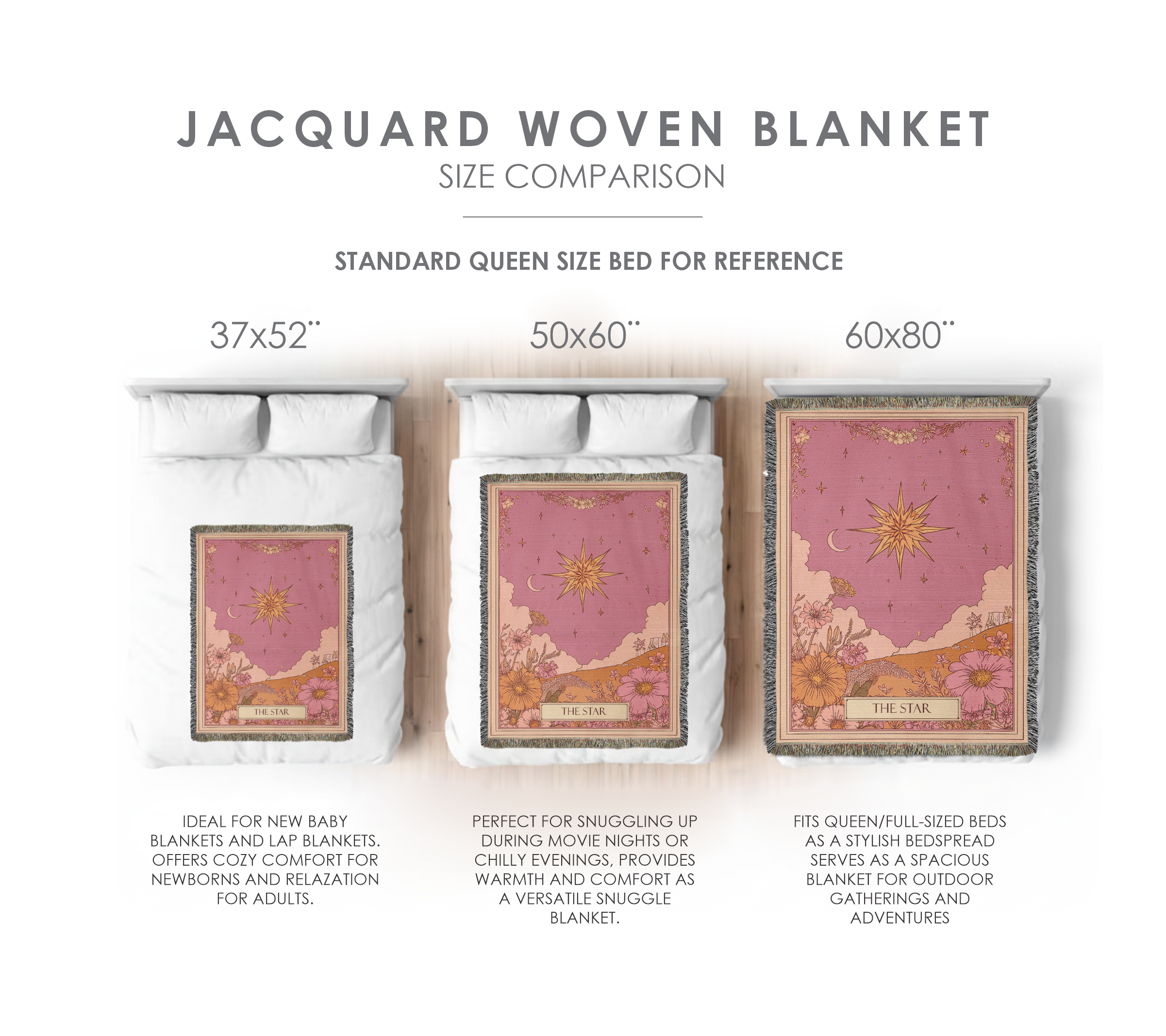 The Star Tarot Heirloom Woven Blanket