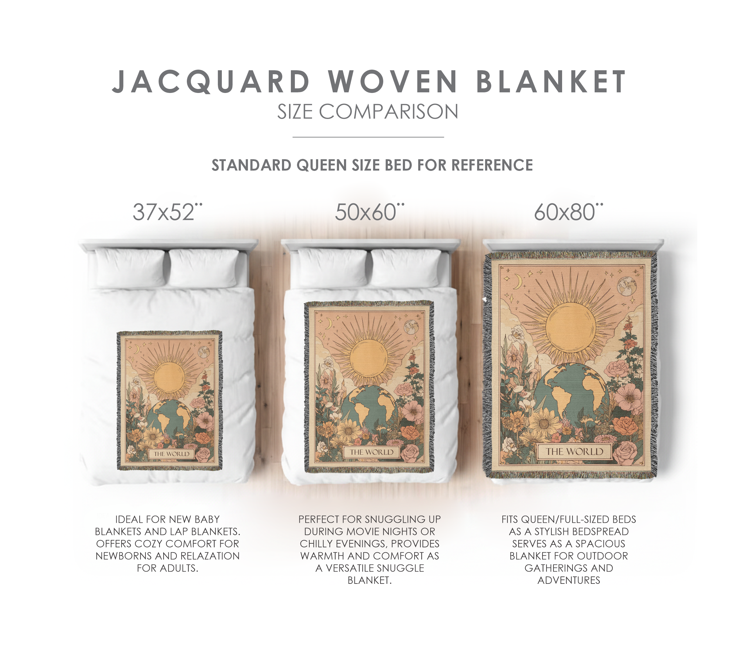 The World Tarot Heirloom Woven Blanket
