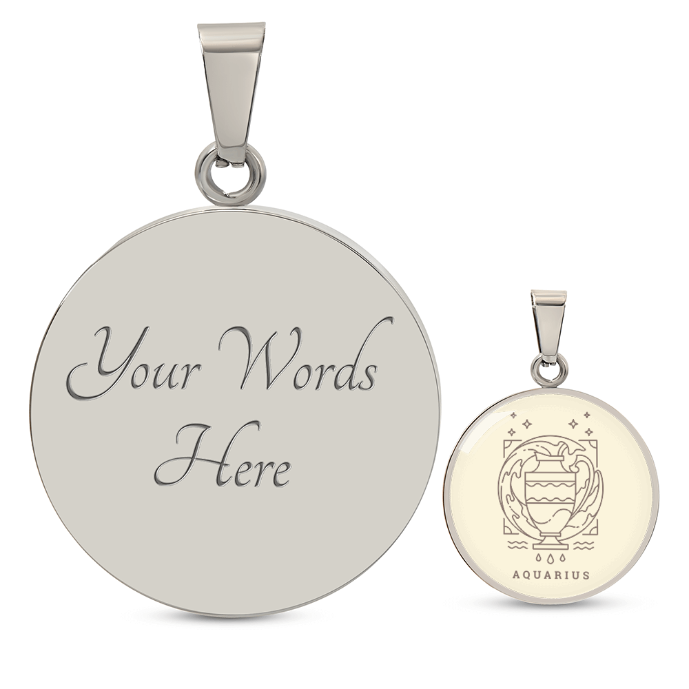 Zodiac Aquarius necklace