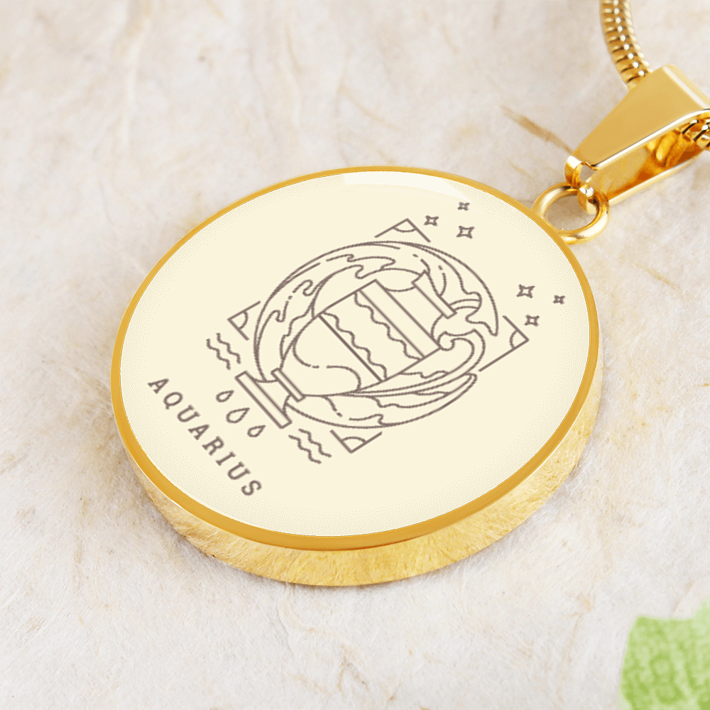Zodiac Aquarius necklace