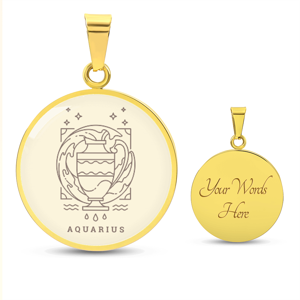 Zodiac Aquarius necklace