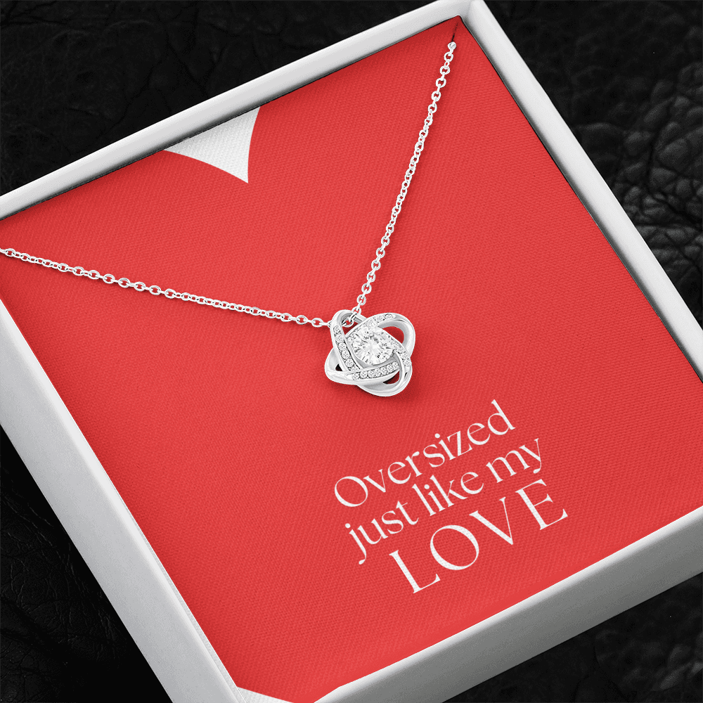 Oversize Heart - Zirconia Stone Necklace Just like My Heart