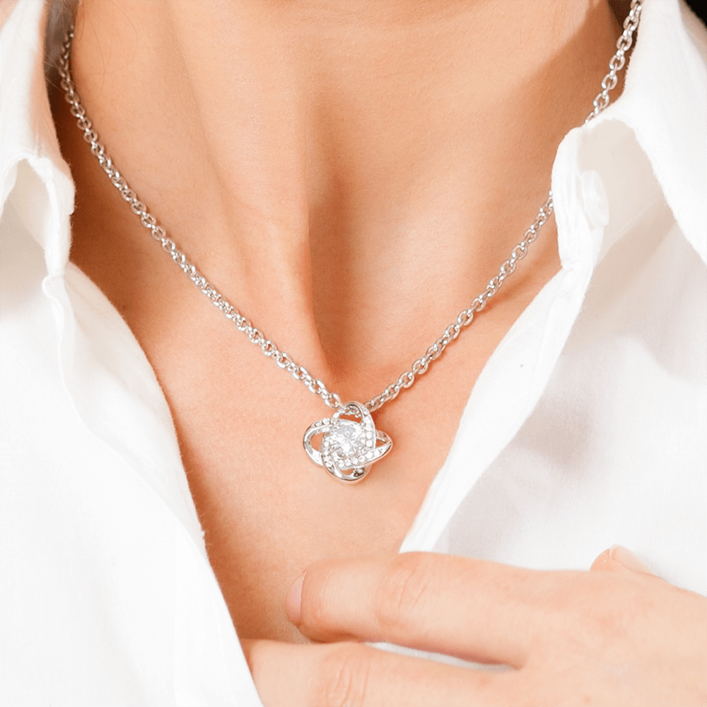 To My Wife  - Zirconia Stone Necklace White