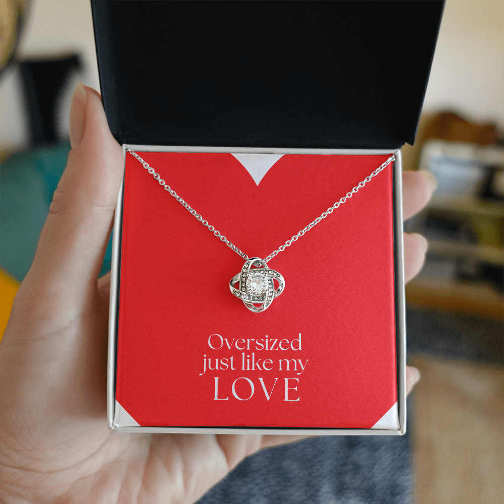 Oversize Heart - Zirconia Stone Necklace Just like My Heart