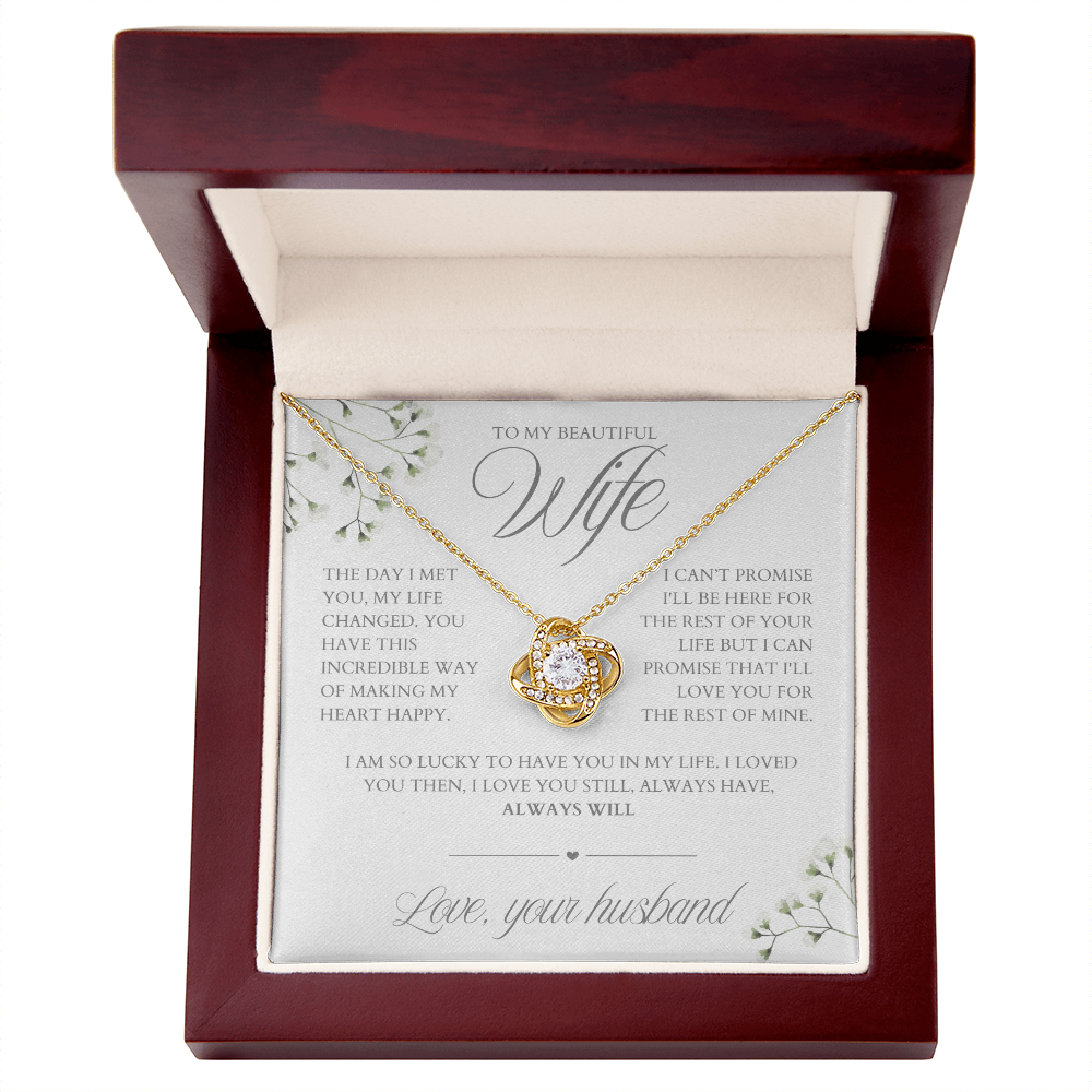 To My Wife - Zirconia Stone Necklace Delicate