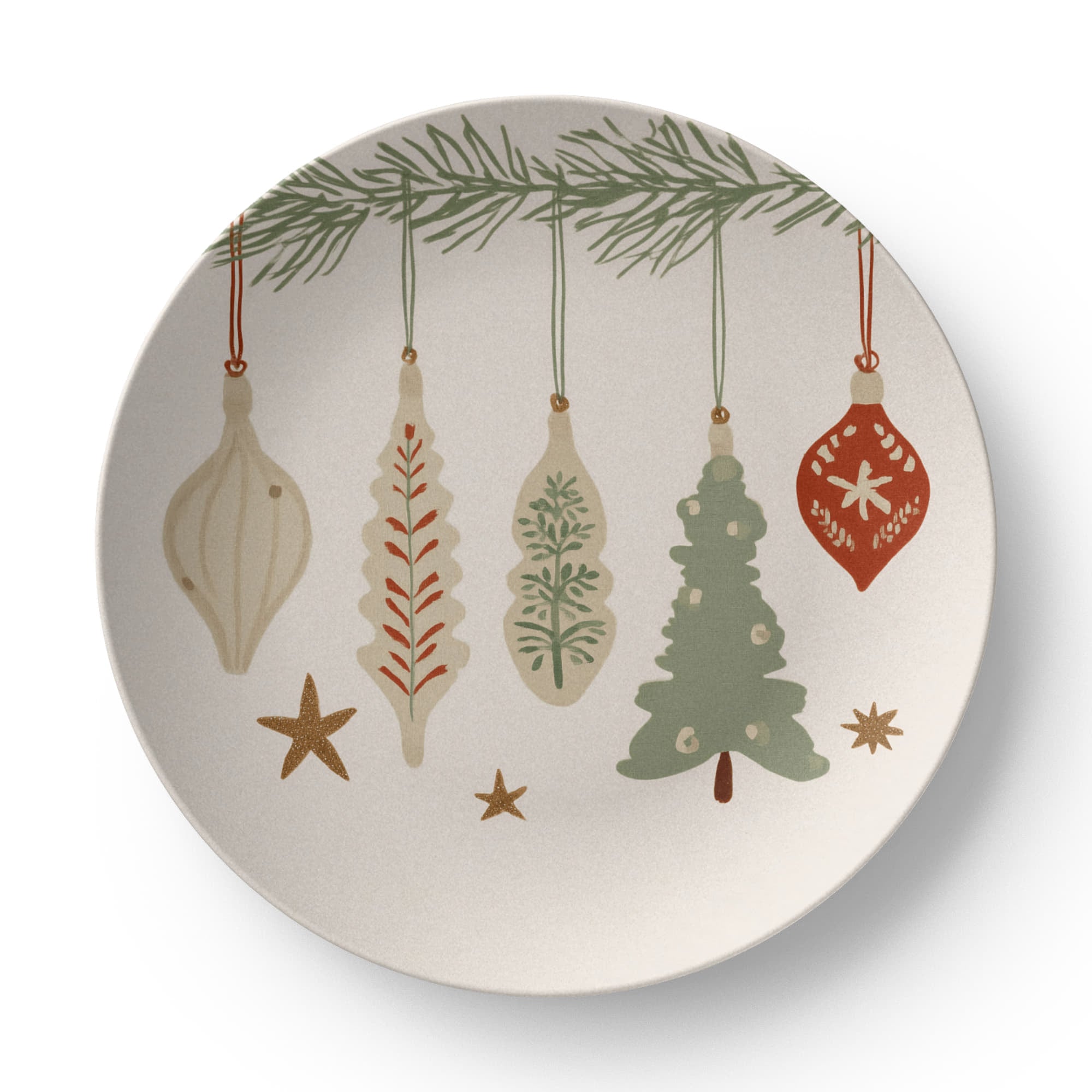 Christmas Ornaments Plate
