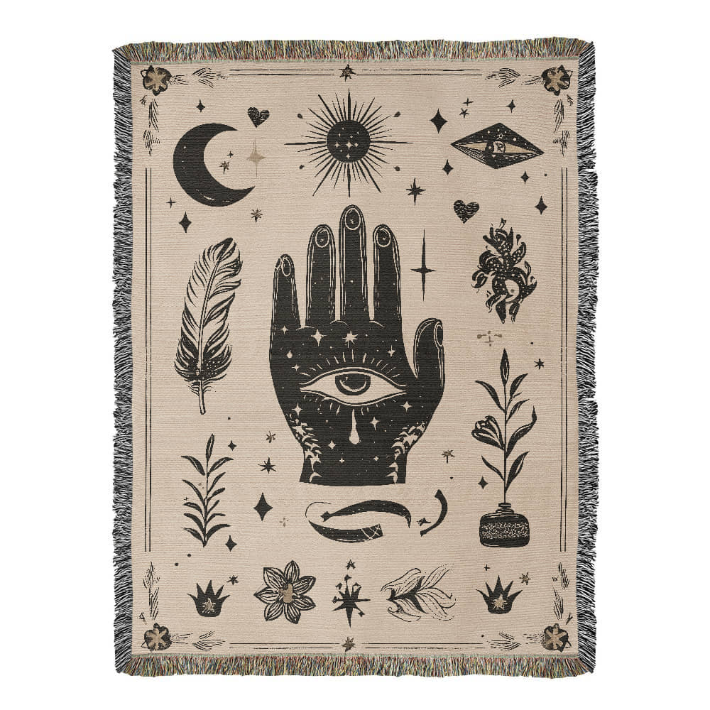The Mystic Hand Hairloom Woven Blanket
