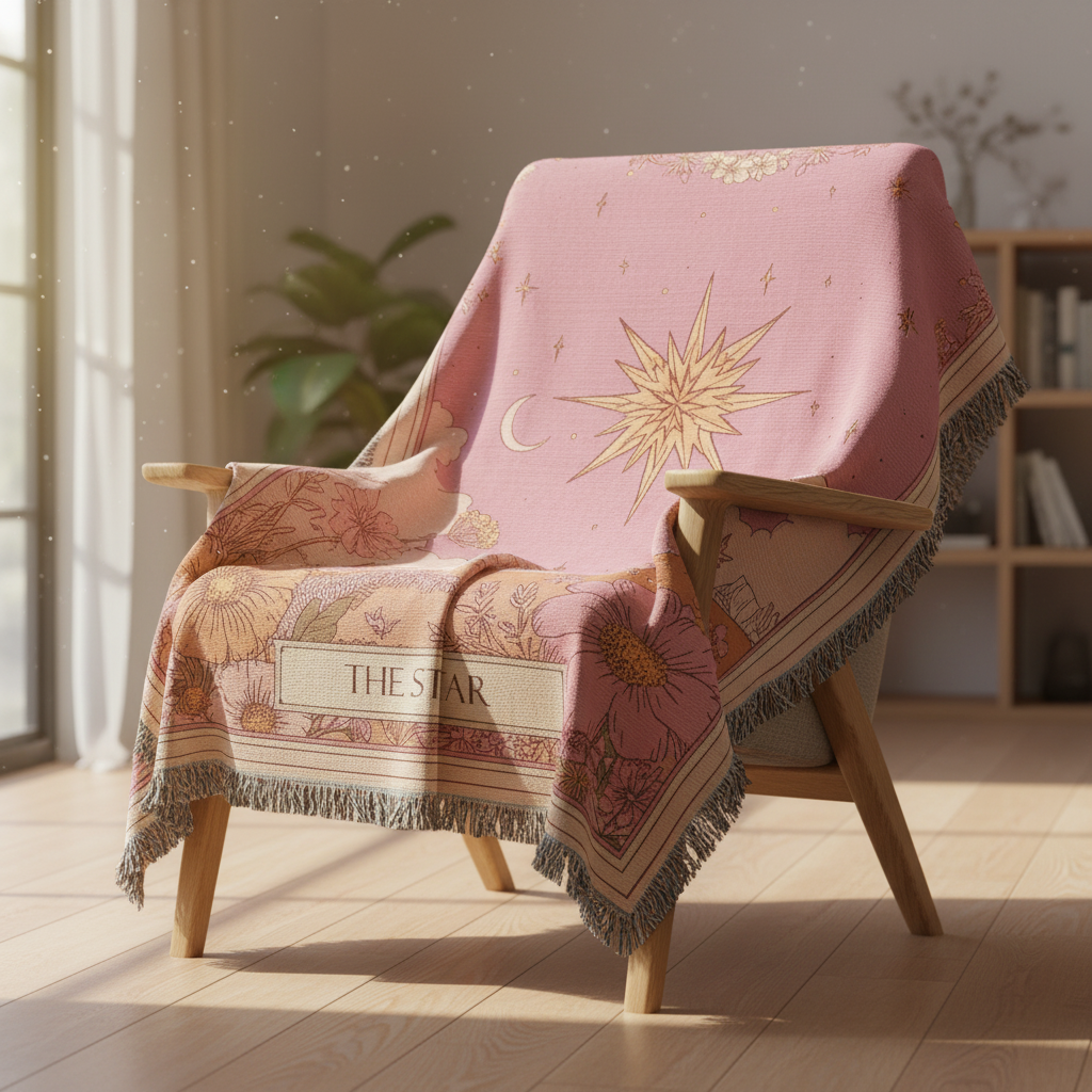 The Star Tarot Heirloom Woven Blanket
