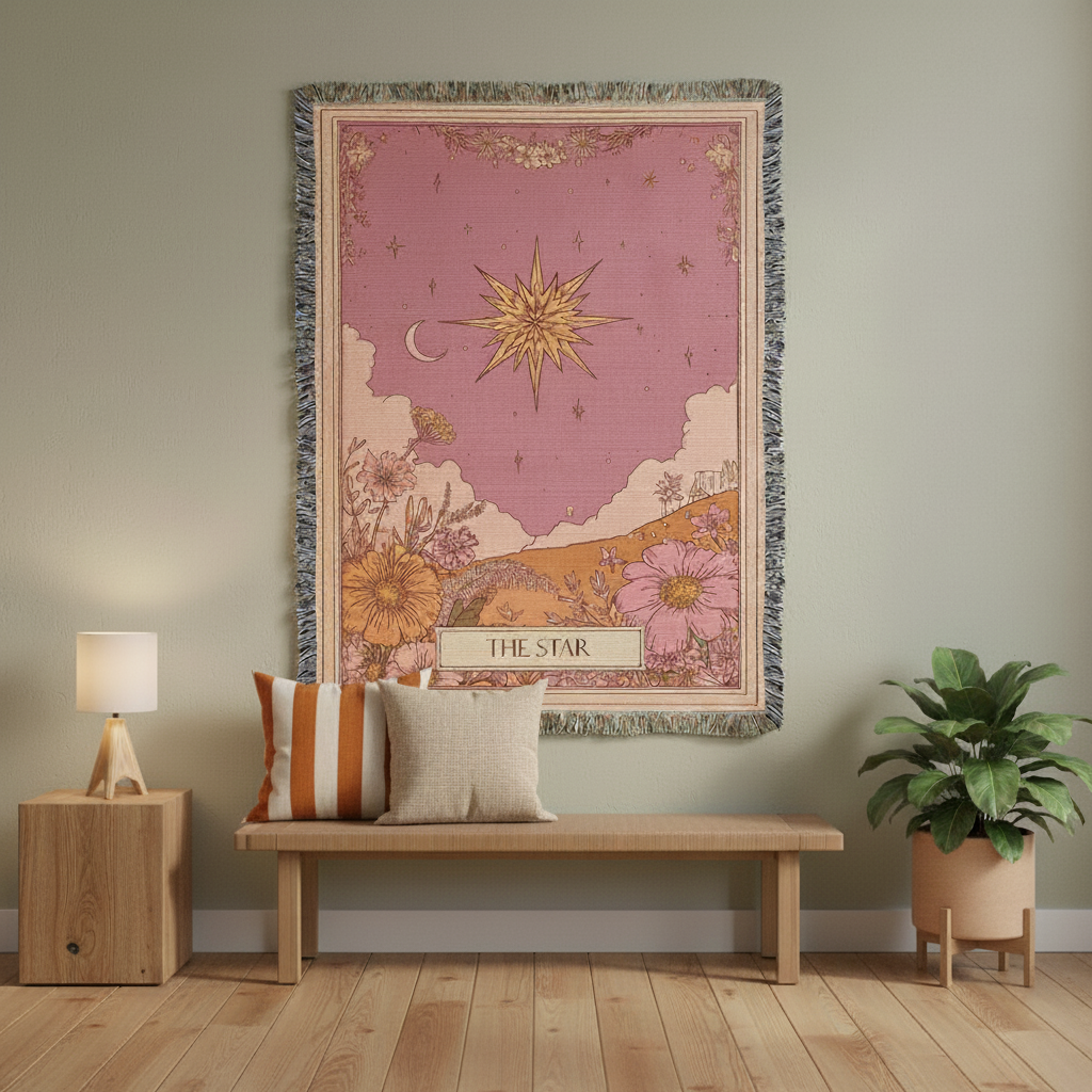 The Star Tarot Heirloom Woven Blanket