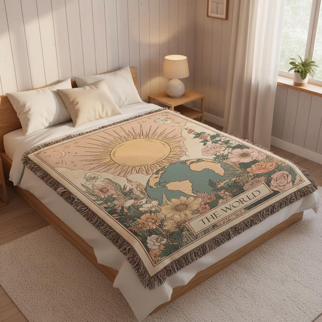 The World Tarot Heirloom Woven Blanket