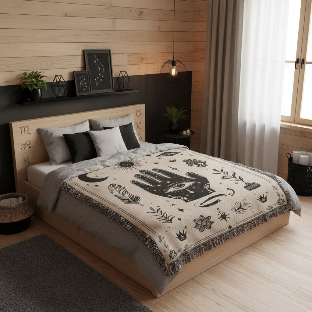 The Mystic Hand Hairloom Woven Blanket