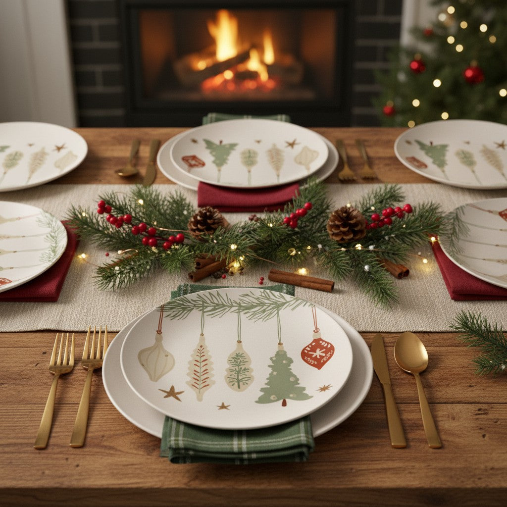 Christmas Ornaments Plate